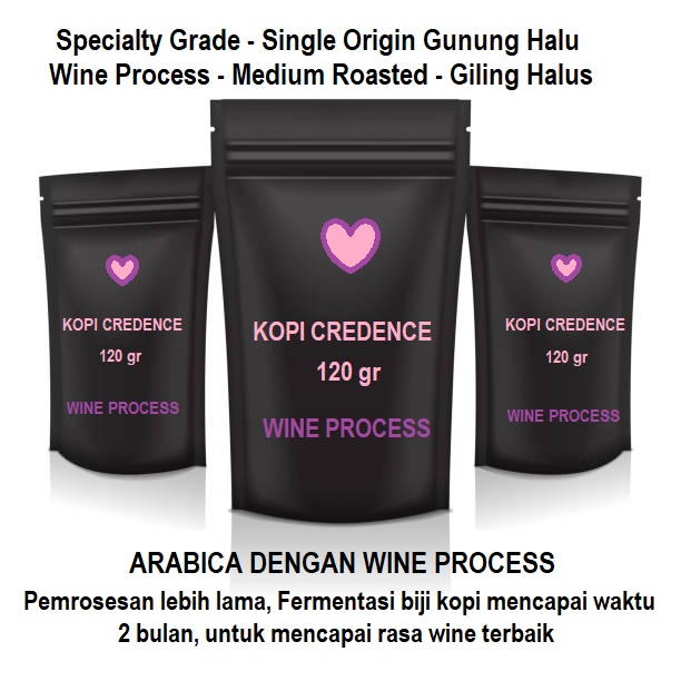 Kopi Credence (Arabica Wine Process) 120 gram